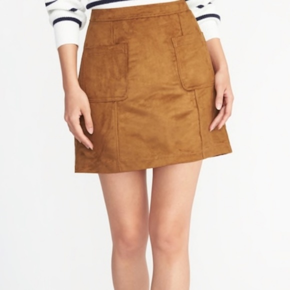 Old Navy Dresses & Skirts - Old Navy Tan Suede Skirt